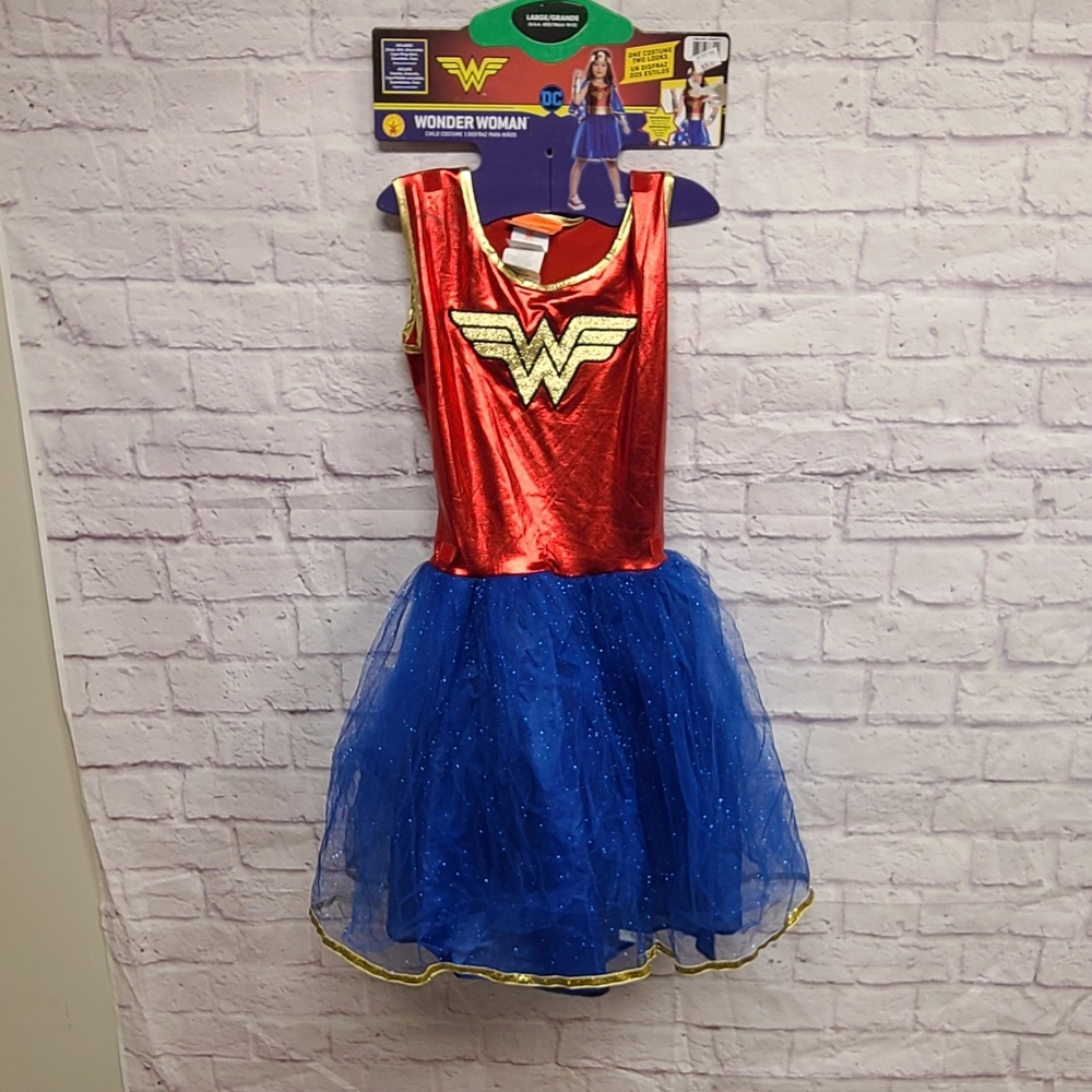 Rubie's Wonder Woman Costume for Kids - Red‎ and Blue